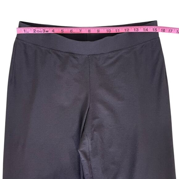 Eileen Fisher Stretch Crepe Wide Leg Pants Brown Size Small Minimalist Modern - Picture 5 of 11